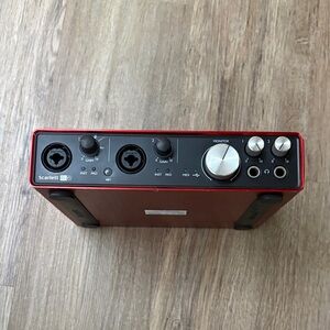 Scarlett Red and Black Audio Interface